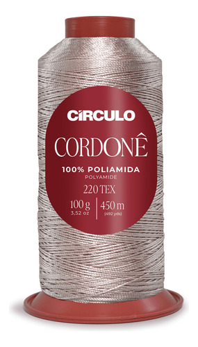 Fio Cordonê Circulo 100g 450mts Cor 3346 Suspiro