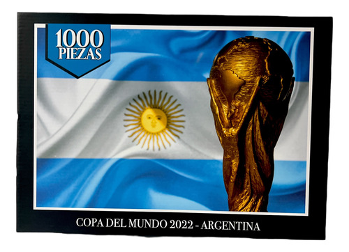 Rompecabezas X 1000 Pzs Argentina Campeon Mundo Gracias Leo!