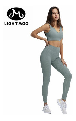 Top Leggings Sexy Traje Deportivo De Mujer