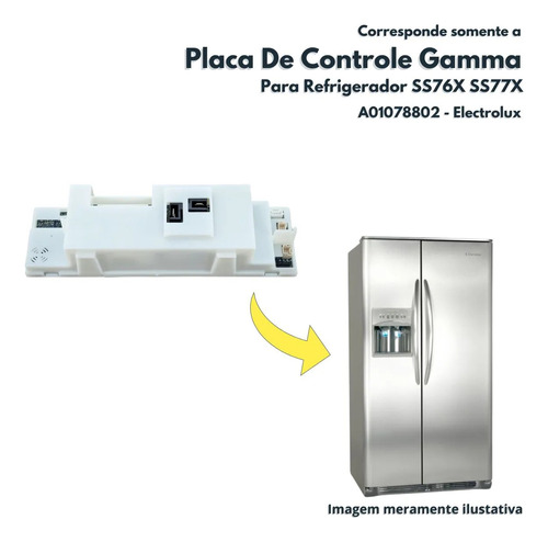 Placa Controle Gamma 2 Side Electrolux Ss76 A01078802