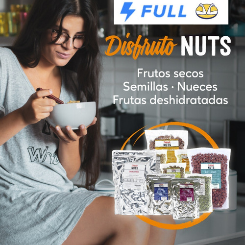 Imagen 9 de 9 de Grenetina 500g Disfruto Nuts Reposteria Proteína Alimenticia