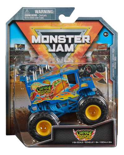 Monster Jam - Carrinho Escala 1:64 - Carnage Asada