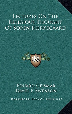 Libro Lectures On The Religious Thought Of Soren Kierkega...