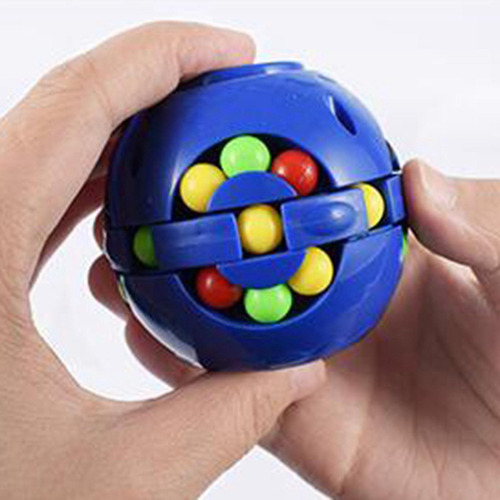 W 5 Juguete Para Aliviar El Estrés Cube Fidget Azul