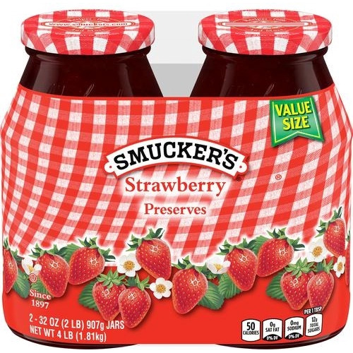 Smucker's Mermelada De Fresa 2 Unidades / 32 Oz / 907 G