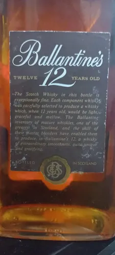 Ballantine's 12 Anos Blended Scotch Whisky 1l Anos 70 | MercadoLivre