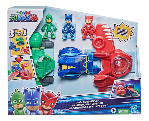 Pj Masks Jet Combinado 3 En 1 Hasbro