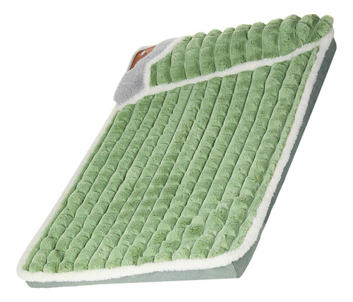 Alfombrilla De Cama Suave Para Mascotas, L Verde L