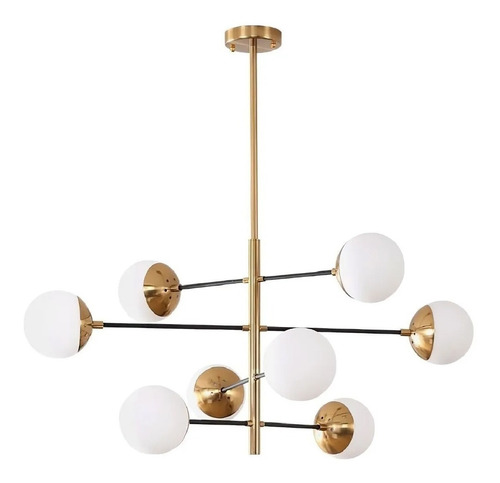 Lampara De Techo Colgante Estilo Industrial Sputnik 8 Luces