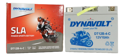 Bateria De Gel Dynavolt Para Moto Dt12b-4-c 