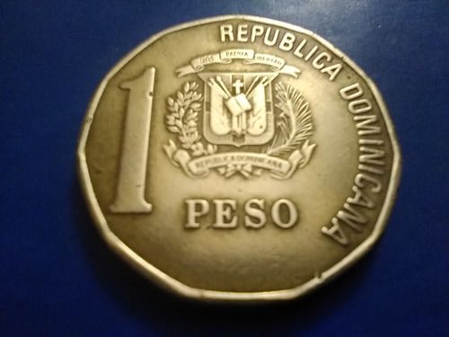 Monedas De República Dominicana De 1 Un Peso Del Año 1997 (Usado)