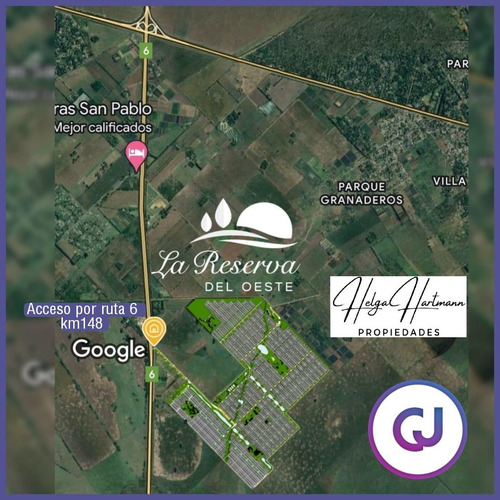 Venta / Lote Frente A Espacio Verde / La Reserva Del Oeste, General Rodríguez