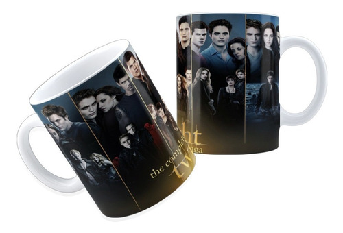 Caneca Porcelana 325 Ml Geek Crepúsculo A Saga Completa