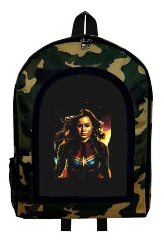 Mochila Camuflada Capitana Marvel Nueva Colección Modelo 41