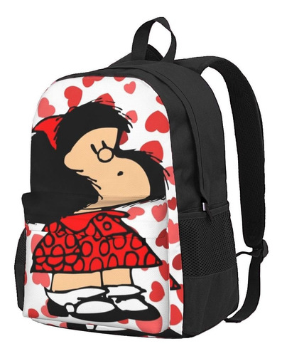 Mafalda Anime Plaid Mochila Para Mujer 3d Trend Children Sch