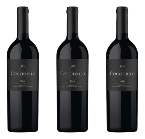 Vino Cocodrilo Corte Viña Cobos Caja 3x750ml