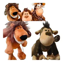Comprar Peluches Safari 30cm León, Jirafa, Tigre Y Mono Importados 