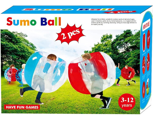 Sunshinemall Sumo Balls For Kids 2 Pack (3ft / 0.90m), Cuerp