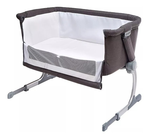 Colecho Cuna Infanti Con Colchon Beige O Gris 5 Posiciones