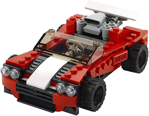 Lego Creator - Coche Deportivo De Juguete 31100, 3 En 1 134p