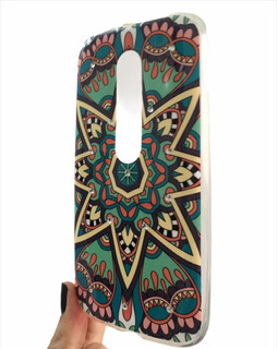 Estuche Funda Goma Mandala Para Motorola Moto G3