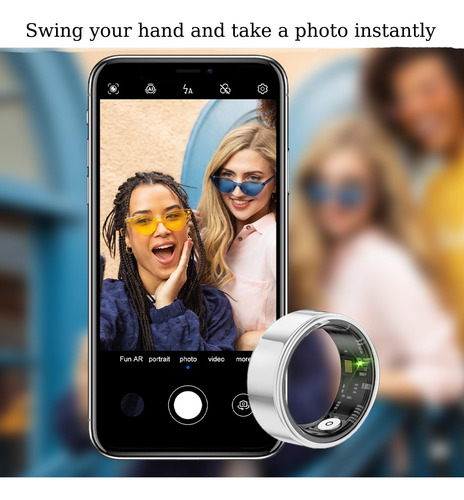 Smart Ring Health Tracker Anillo Inteligente Para Hombre