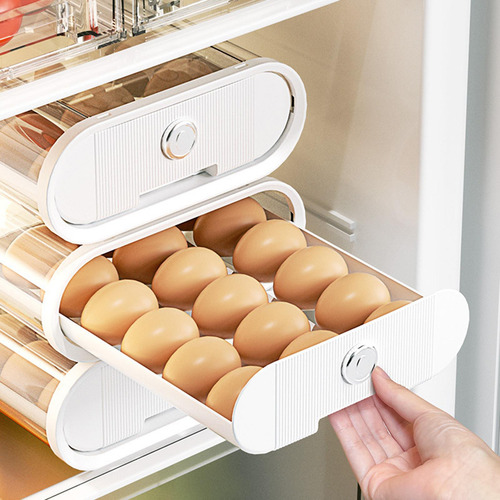 Contenedor De Almacenamiento Tipo Cajón Para Huevos,