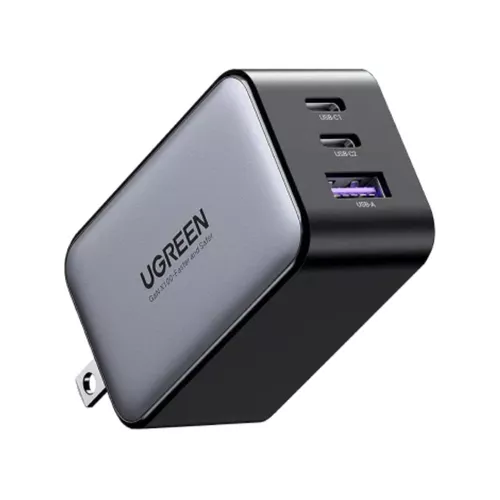  UGREEN Cargador USB C de 65 W, Nexode 3 puertos GaN