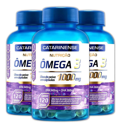 Kit Ômega 3 Catarinense 1000mg - 300 Cápsulas