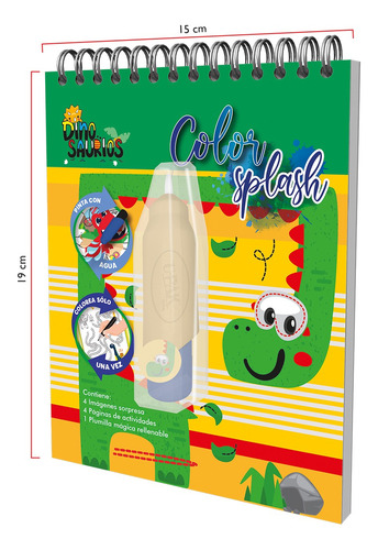 Libro Para Colorear Color Splash Aventura Dino