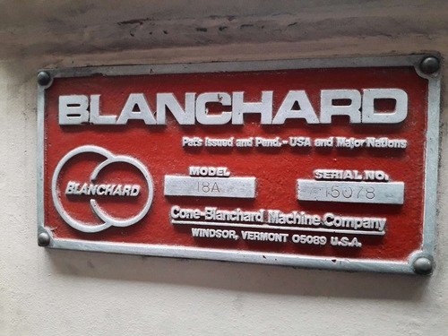 Rectificadora Blanchard Model 18a (Usado)
