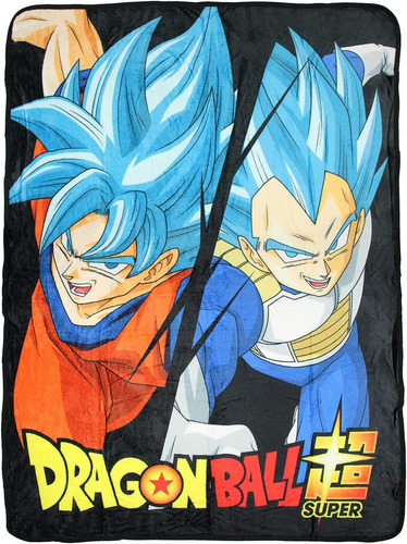 Dragon Ball Super Goku Saiyan Blue God Manta De Forro Polar 