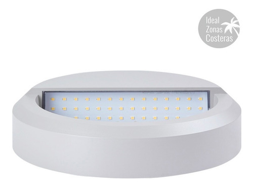 Imagen 5 de 7 de Lámpara Para Muro Redonda Exterior 9,5w Luz Cálida