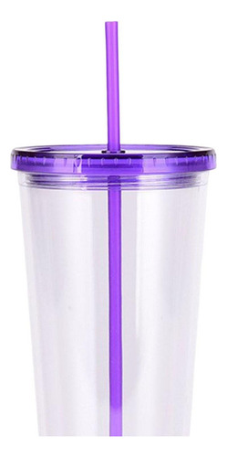 Vaso De Plástico Transparente, Vaso De Café Sin, Violeta