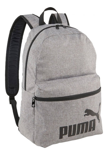 Mochila Puma Phase Backpack Iii 9011801 Color Gris Diseño de la tela Liso