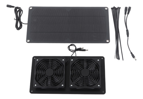 Kit De Ventilador De Panel Solar De 10 W, Potente, Con Venti