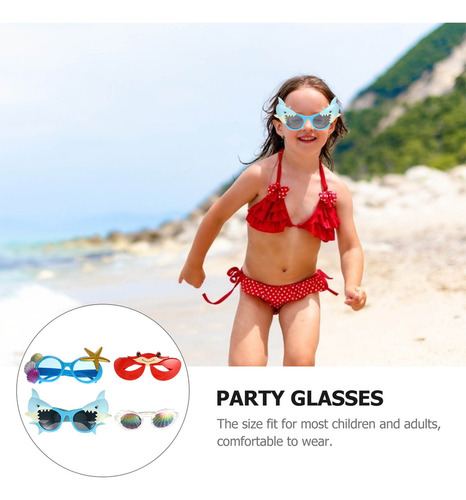 Gafas Decorativas Y Ropa, 4 Piezas
