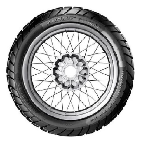 Kit Pneu Xr 250 120/80-18 Karoo Street 62s Com Camara Sbb-18