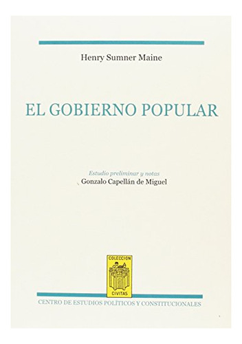 Libro Derecho Constitucional  De Summer Maine, Henry