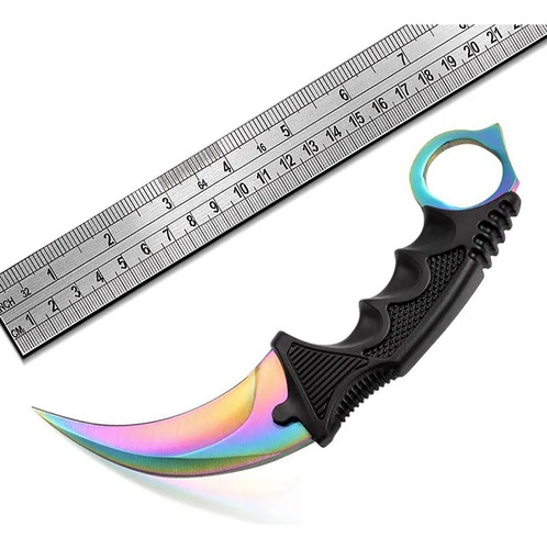 Faca Karambit Canivete Cs Go Combate Tática Com Bainha