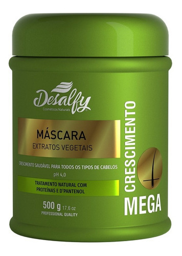 Mascara Mega Crescimento Vegetal 500g Desalfy Hair