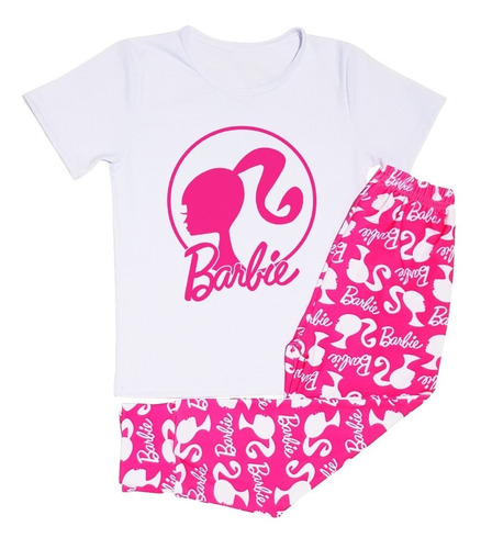 Pijama Moda Infantil Manga Corta Barbie