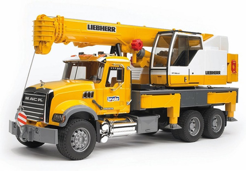 Juguete Camión Grúa Mack Liebherr Bruder Piezas Móviles