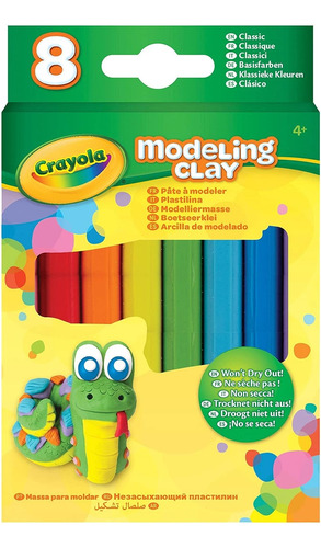 Crayola Arcilla Para Modelar (8 Por Paquete), 0.6 Onzas Bási