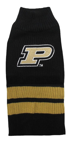 Sporty K9 Purdue Boilermakers Pet Sweater, L, Negro