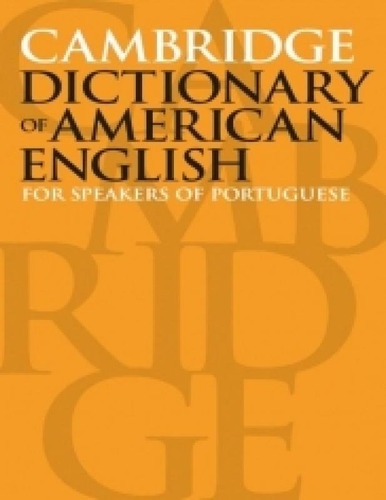 Cambridge Dictionary Of American English - Wmf Martins Fonte