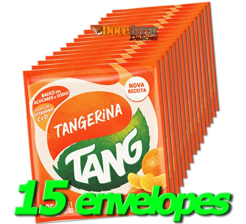 Suco Tang Atacado 1 Caixa Com 15 Envelopes Sabores Sortidos
