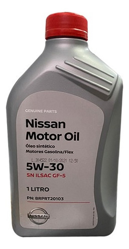 Oleo 5w30 Flex Sn Gf5 - Brprt 3 Tiida 2010 2011 2012 Nissan