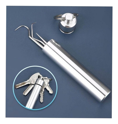 Juego De Palillos Acero Inoxidable Para Limpieza De Dientes
