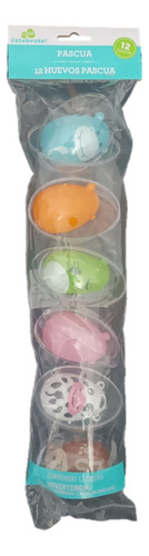 Huevos De Plástico Para Pascua Animales Granja Encapsulados
